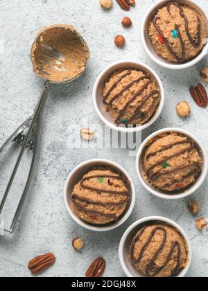 Eatable raw monster cookie dough Stock Photo