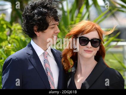 Christina Hendricks and husband Geoffrey Arend attending the Lost River Photocall, part of the 67th Festival de Cannes, Palais Du Festival, Cannes. Stock Photo