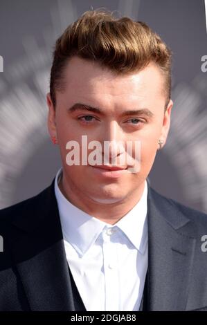 Sam Smith arriving at the MTV Video Music Awards 2014, The Forum, Inglewood, Los Angeles.  Stock Photo