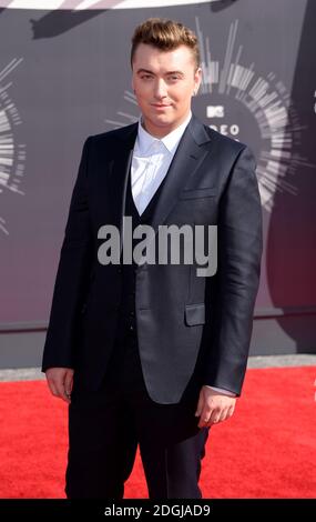 Sam Smith arriving at the MTV Video Music Awards 2014, The Forum, Inglewood, Los Angeles.  Stock Photo