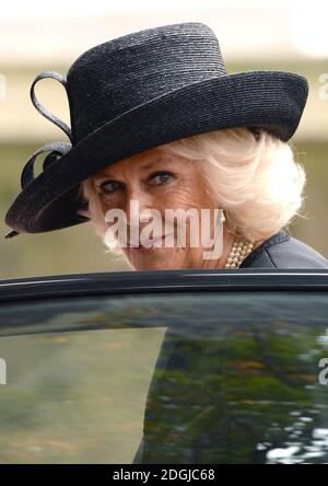 The Duchess of Cornwall arriving at the Memorial Service for her ...