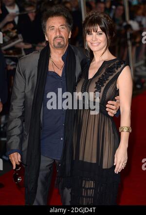 Al Pacino and Lucila Sola arriving at the Salome & Wilde Salome UK Premiere, BFI Southbank, London. Stock Photo