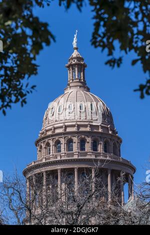 Aerial Views Of The City Of Austin Texas Along The Colorado River