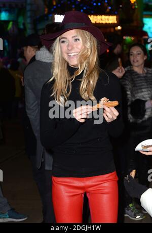 Kimberley Garner arriving at Hyde Park's Winter Wonderland, London