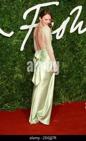 Laura Haddock arriving at the British Fashion Awards 2014, London  Stock Photo