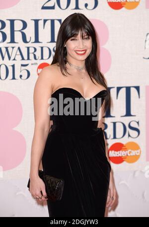 Daisy Lowe attending the Brit Awards 2015 with MasterCard held at The O2 Arena, London Stock Photo