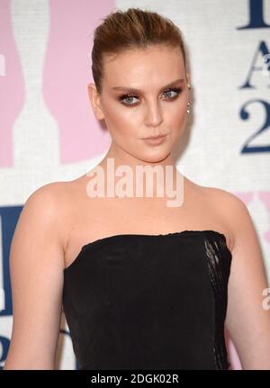 Perrie Edwards of Little Mix attending the Brit Awards 2015 with MasterCard held at The O2 Arena, London Stock Photo