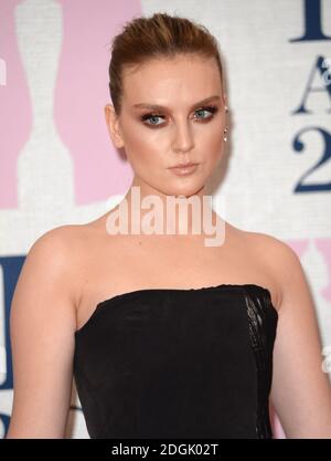 Perrie Edwards of Little Mix attending the Brit Awards 2015 with MasterCard held at The O2 Arena, London Stock Photo