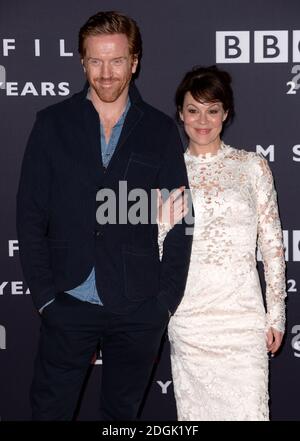 Damian Lewis and Helen McCrory attending the BBC Films 25th Anniversary Reception held at the BBC Radio Theatre, Portland Place, London Stock Photo