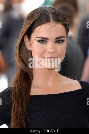 Maia Mitchell arrives at the 2015 MTV Movie Awards held at the Nokia