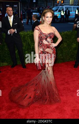 Jennifer Lopez attending The Metropolitan Museum of Art Met Gala, in New York City, USA.  (Mandatory Credit: Doug Peters/EMPICS Entertainment) Stock Photo