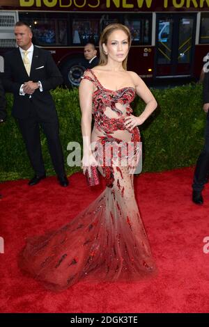 Jennifer Lopez attending The Metropolitan Museum of Art Met Gala, in New York City, USA.  (Mandatory Credit: Doug Peters/EMPICS Entertainment) Stock Photo