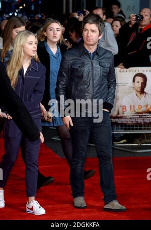 Noel Gallagher and Daughter Anais Gallagher arriving at the premiere of Burnt, at Vue West End in Leicester Square, London. Photo Credit should read Doug Peters/EMPICS Entertainment Stock Photo