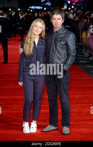 Noel Gallagher and Daughter Anais Gallagher arriving at the premiere of Burnt, at Vue West End in Leicester Square, London. Photo Credit should read Doug Peters/EMPICS Entertainment Stock Photo