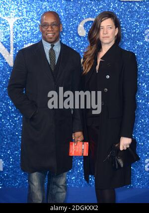 Ian Wright and Nancy Hallam attending the Zoolander 2 UK premiere, held ...