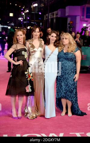 Leslie Mann, Dakota Johnson, Alison Brie and Rebel Wilson attend the UK