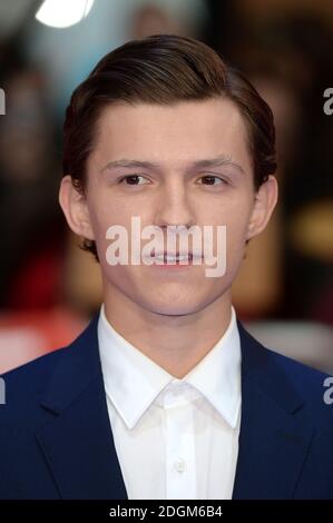 Tom Holland arriving for the Captain America: Civil War European Premiere at the Vue Westfield, London. Tuesday 26th April 2016. Picture Credit Doug Peters EMPICS Entertainment  Stock Photo