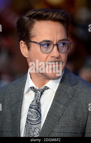 Robert Downey Jr. arriving for the Captain America: Civil War European Premiere at the Vue Westfield, London. Tuesday 26th April 2016. Picture Credit Doug Peters EMPICS Entertainment  Stock Photo