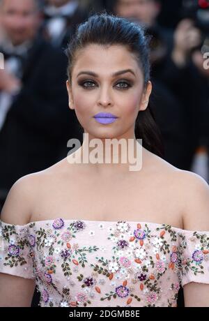 Aishwarya Rai attending the the Mal De Pierres premiere, held at the Palais De Festival. Part of the 69th Cannes Film Festival in France. (Mandatory credit: Doug Peters/EMPICS Entertainment)   Stock Photo