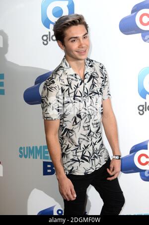 George Shelley attending the Capital FM Summertime Ball 2016, Wembley Stadium, London. Picture credit should read Doug Peters/EMPICS Entertainment  Stock Photo