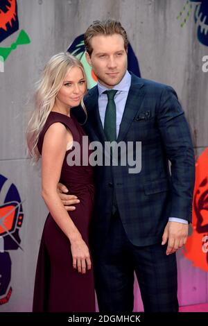 Jai Courtney and girlfriend Mecki Dent arriving for the Suicide Squad ...