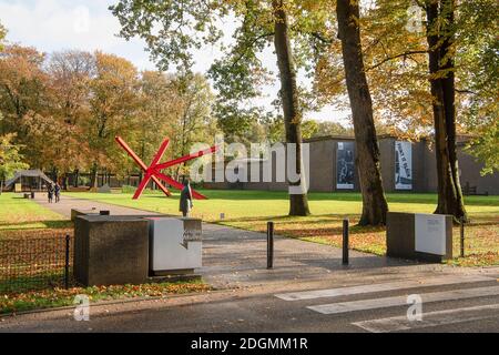 Otterlo, The Netherlands - October 28, 2020; Entrance of the museum Kröller-Müller a well known museum in the national Park, Park Hoge Veluwe which cu Stock Photo