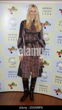 Claudia Schiffer launches the Mallorca Clasic 2006 Golf Tournament, London. Stock Photo