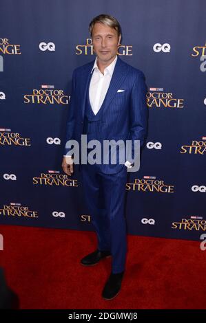 Mads Mikkelsen attending the Doctor Strange launch event, held at The Cloisters at Westminster Abbey, London.   Picture date: Monday, 24 October, 2016. Photo credit should: Doug PetersEMPICS Entertainment Stock Photo
