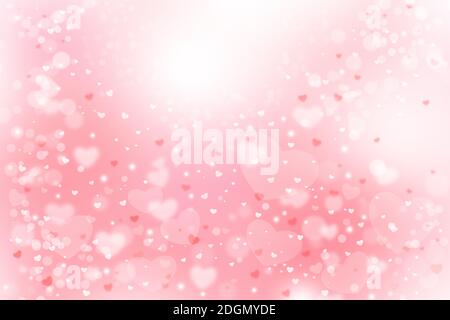 Pink abstract blurred background, bokeh. Valentines day wallpaper Stock Photo