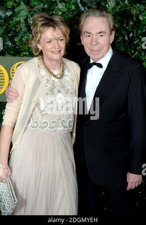 Lord Andrew Lloyd-Webber and Madeleine Gurdon attending the The London Evening Standard Theatre Awards held at the Old Vic Theatre, London.  Stock Photo