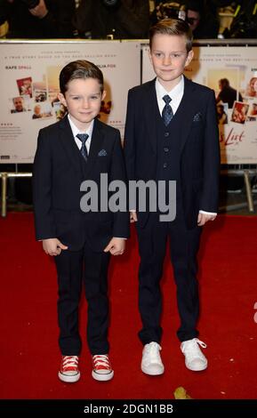MUM'S LIST, l-r: William Stagg, Matthew Stagg, Emilia Fox, Rafe Spall ...
