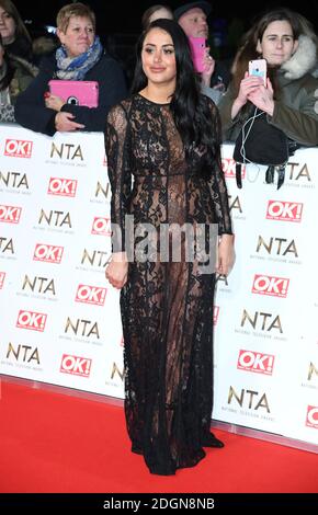 Marnie Simpson attending the National Television Awards 2017 held at the O2, London. Photo credit should read: Doug Peters/EMPICS Entertainment Stock Photo