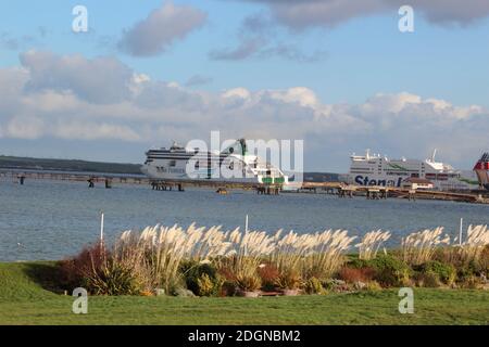 Holyhead port is a major Irish sea port serving  Ireland and Anglesey on the isle of Anglesey in North Wales Credit: Mike Clarke/ Alamy Stock Photos Stock Photo