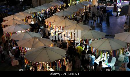 Beijing, China. 4th June, 2020. Photo taken on June 4, 2020 shows a view of a night market in Chengdu, southwest China's Sichuan Province. Credit: Li Mengxin/Xinhua/Alamy Live News Stock Photo