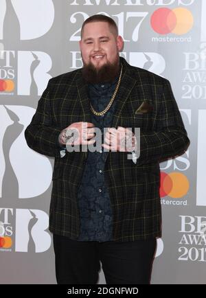 Rory Graham aka Rag'n'Bone Man at the BRIT Awards 2017, held at The O2 Arena, in London.    Picture date Tuesday February 22, 2017. Picture credit should read Doug Peters/ EMPICS Entertainment Stock Photo