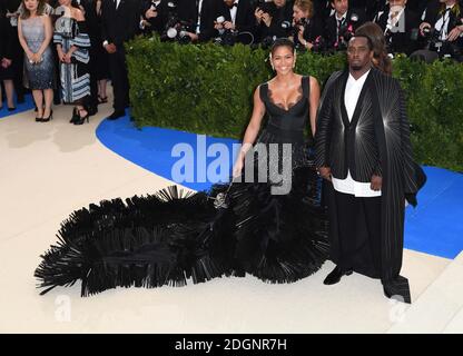 Sean 'Diddy' Combs aka Puff Daddy and Cassie attending The Metropolitan Museum of Art Costume Institute Benefit Gala 2017, in New York City, USA. Photo Credit should read: Doug Peters/EMPICS Entertainment. Stock Photo