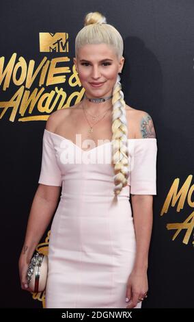 Carly Aquilino attending the 2017 MTV Movie and TV Awards held at The