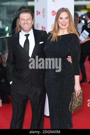 Sean Bean and fiancee Ashley Moore attending the Virgin TV British Academy (BAFTA) Television Awards held at the Royal Festival Hall, Southbank, London. Photo credit should read: Doug Peters/ EMPICS Entertainment Stock Photo