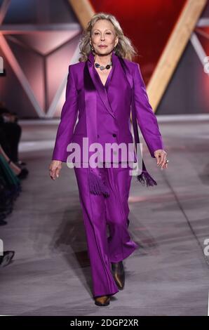 Faye Dunaway on the catwalk at the Fashion For Relief Charity Fashion Show as part of the 70th Cannes Film Festival. Photo credit should read: Doug Peters/EMPICS Entertainment  Stock Photo