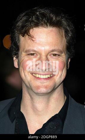 Colin Firth at the premiere of Love Actually in London's Leicester Square. Â©Doug Peters/allactiondigital.com  Stock Photo