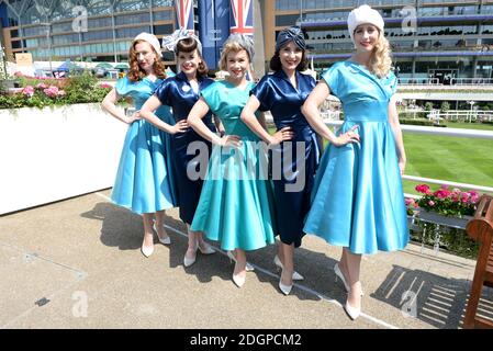 The Tootsie Rollers during day two of Royal Ascot at Ascot Racecourse, London Stock Photo