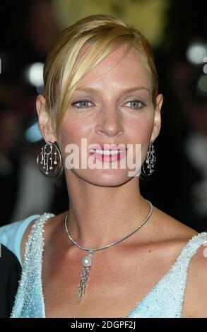 Uma Thurman at the premiere of Kill Bill Volume 2, at the The Cannes Film Festival 2004. Doug Peters/allactiondigital  Stock Photo