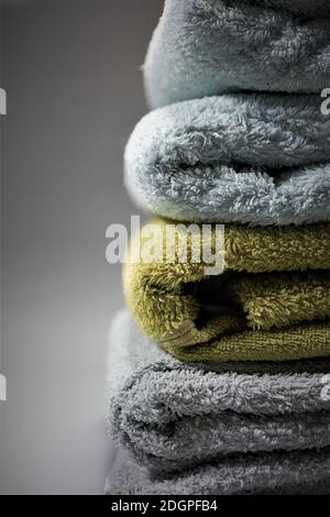rope on a green background Stock Photo