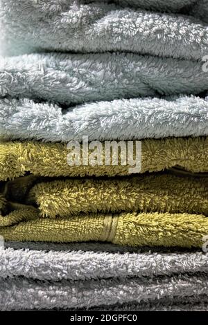 rope on a green background Stock Photo