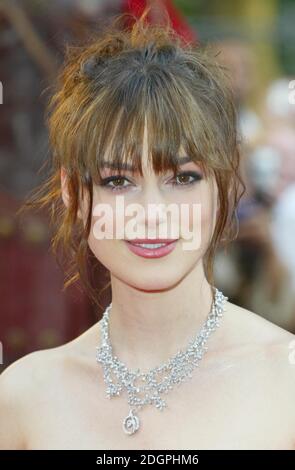 Keira Knightley attending the European premiere of King Arthur, in Leicester Square, London. Doug Peters/allactiondigital.com  Stock Photo