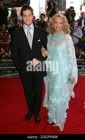 Frederick Windsor and his mother Princess Michael of Kent attending the European premiere of King Arthur, in Leicester Square, London. Doug Peters/allactiondigital.com  Stock Photo