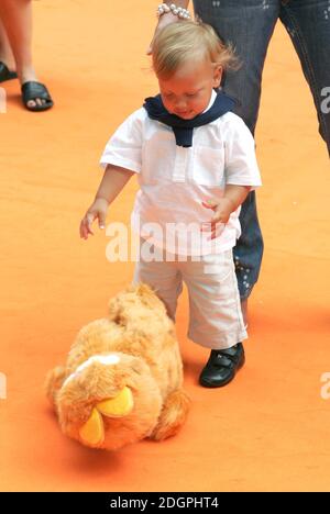 Bobby Jack, son of Jade Goody attending the UK Premiere of Garfield in Leicester Square, London. Doug Peters/allactiondigital.com  Stock Photo