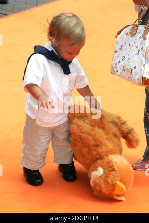 Bobby Jack, son of Jade Goody attending the UK Premiere of Garfield in Leicester Square, London. Doug Peters/allactiondigital.com  Stock Photo