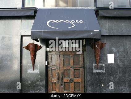 Pangea nightclub in Piccadilly, London. The nightclub was the scene of a fracas between Prince Harry and photgraphers as he lef the club in the early hours of 20/10/04. The incident at 3.30am left a photographer with a cut lip and the prince was allegedly hit in the face with a camera. Doug Peters/allactiondigital.com  Stock Photo