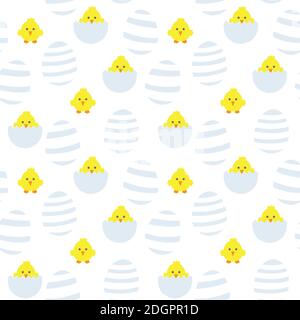 Easter Egg Seamless Pattern for computer graphics, fashion textiles, etc. Stock Vector